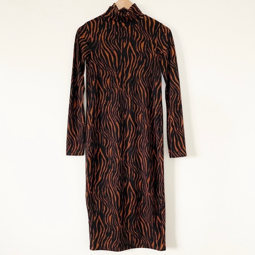 Zara Animal Print Midi